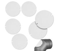 SHUBEIEUMI 6 Pcs Stovepipe Gasket, Heat Resistance up to 1200°C, Seal Gasket for Stove Pipe Flaps, Stovepipe Gasket Sealing