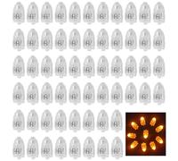 SHUBEIEUMI 60 Pack LED Balloon Lights, Warm White, Mini LED Paper Lantern Lights, for Paper Lanterns, Halloween, Christmas, Wedding, Party, Birthday