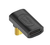 SHUBEIEUMI 90 Degree USB C Adapter, USB C C Male to C Female Adapter, Thunderbolt 4/3 40Gbps Connecter 240W, for Steam Deck, Switch, VR, MacBook and More Type C Devices
