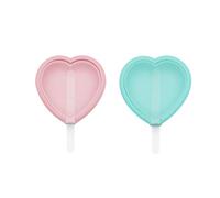 SHUBEIEUMI Ice Lolly Moulds Silicone, 2 Pieces Popsicle Mould with Sticks, Reusable Ice Cream Mould, DIY Ideas Ice Lolly Moulds with lid, Easy to Remove Ice Pop Moulds for Kids, BPA Free