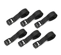 SHUBEIEUMI Tie Down Straps, 6 Pack Straps with Buckles, 2cm x 50cm Adjustable Cargo Straps Ratchet Straps, Ratchet Straps for Motorcycle, Cargo, Trucks, Trailer, Luggage (Black)