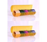 Shubh Empire Kart Bangle Box For Storage Women, Jewellery Box With Partition, Portable Bangle Box With Latest Stylish Design,Chudi Box, Transparent Bangle Box/Organizer (Multicolor, Plastic)