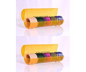 Shubh Empire Kart Bangle Box For Storage Women, Jewellery Box With Partition, Portable Bangle Box With Latest Stylish Design,Chudi Box, Transparent Bangle Box/Organizer (Multicolor, Plastic)