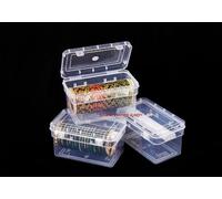 Shubh Empire Kart Plastic Bangle Box, Modern Transparent Portable Utilitarian, 3 Pack of 17.5cm x 10cm x 9.5cm Rectangular Storage Box for Bangles, Bracelets, Watches