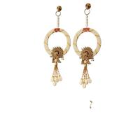 Shubh-Labh Wall Hanging Decoration 2 Pcs, Size 11 Inch, Pooja Room Decor Items, Door Decorative Items Hanging, Door Tags for Diwali Hanging