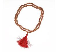 Shubh Ratn 5/ Five Mukhi Rudraksha Mala for Mantra Jaap, Men & Women, Original Pure Panchmukhi 108 Beads Mala with Certificate for Balancer of Five Elements and Peaceful Mind (6mm) Brown