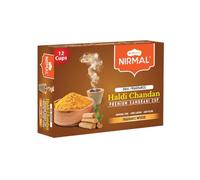 Shubhkart Premium Haldi Chandan Sambrani Dhoop Cup, Black | Long Lasting Aroma for Prayer, Puja,& Meditation | Charcoal-Laden Loban Burner Incense for Relaxation & Stress Relief | 12 Cups