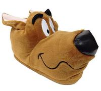 ShuCentre Novelty shuby Doo Soft & Warm Light Brown Dog Slippers | Comfortable Breathable Knitted Warm Winter Indoor Slippers | Gift For Adults (12 UK)