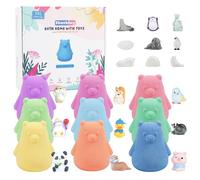 SHUCHING 9 XXL Bath Bombs for Kids with Surprise Toys Inside, Polar Bear Kids Bath Bombs Gift Set, Natural Organic Bubble Bath Handmade Gifts for Boys & Girls Birthday Christmas Halloween