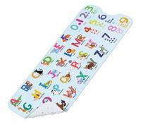 SHUCHING Baby Bathtub Mat Non Slip-100 X 40 cm Extra Long Non Slip Bath Mat for Kids, Bath Mat for Tub Non Slip Kids Bathroom Machine Washable, Alphabet