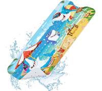 SHUCHING Baby Bathtub Mat Non Slip-100 X 40 cm Extra Long Non Slip Bath Mat for Kids, Bath Mat for Tub Non Slip Kids Bathroom Machine Washable, Sharks