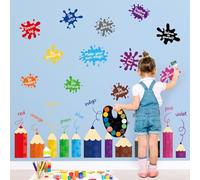 SHUCHING Learning Color Kids Wall Stickers, Removable Vinyl Inspirational Quote Bubble Wall Decals Decoration for Kids Bedroom Nursery Playroom Classroom