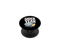 Shuck Yeah Oyster Lemon Seafood PopSockets Adhesive PopGrip