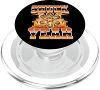 Shuck Yeah Oyster Shucking Seafood Lover 90s Bootleg Style PopSockets PopGrip for MagSafe