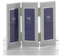 Shudehill 2" x 3" Triple Photo Frame 3 Way Travel Frame Gift Occasion Present 24103, Silver