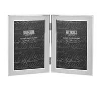 Shudehill 4x6 Double Matt Silver Plated Photo Frame