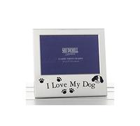 Shudehill 5" x 3" I Love My Dog Photo Frame, Occasion Present 73497, Metal, Silver, Size 5" x 3.5"
