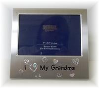 Shudehill 5" x 3" I Love My Grandma Photo Frame Occasion Gift Present 72653 Silver