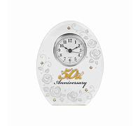 Shudehill 50th Wedding Anniversary Mirror Mantel Clock, 17cm x 13cm