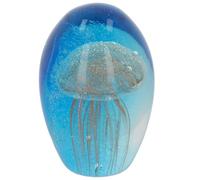 Shudehill Giftware Art In Glass Handmade Figurine Collection “Of The Sea” - Fish, Frog, Jellyfish, Jellyfish Wave, Fat Penguin, Seagull & Seahorse Ornaments (Art In Glass Handmade Jellyfish Glitter)