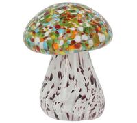 Shudehill Giftware Art In Glass Handmade Mushroom Figurine - Colourful Decorative Glass Ornament, Collectible Nature Gift & Home Décor