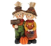 Shudehill Giftware Autumn Harvest Scarecrow Couple - Boxed Gift, Great for Halloween