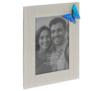 Shudehill Giftware Azure Butterfly Photo Frame Set - Elegant Blue Butterfly Design for 3x5 and 4x6 Pictures (Azure Butterfly Frame 4x6)