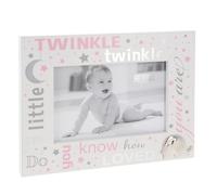 Shudehill Giftware Baby Boy & Girl Photo Frame - Love You Design with Twinkle Twinkle Girl