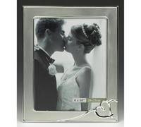 Shudehill Giftware Black and Silver Wedding Heart 8x10 Frame