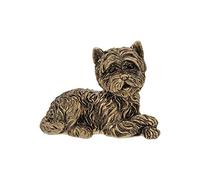 Shudehill Giftware Bronze Westie Lying Dog Resin Ornament Figurine Small
