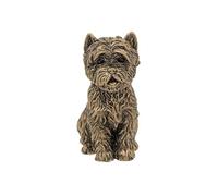 Shudehill Giftware Bronze Westie Sitting Dog Resin Ornament Figurine Small