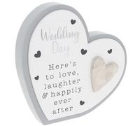 Shudehill Giftware Celebration Heart Wedding Plaque 335660