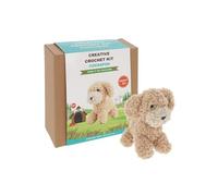 Shudehill Giftware Chenille Creative Crochet Kits Bear, Bunny, Horse, Duck, Dog, Fairy & More - Perfect for Learning or Experienced Crocheters (Cockapoo))