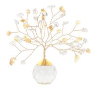 Shudehill Giftware Citrine Crystal Gem Tree - Tree of Joy & Abundance - Handcrafted Yellow Stone Decor for Positivity (Crystal Gem Tree Citrine)