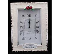 Shudehill Giftware Clocks - 40th Anniversary Ruby Wedding Celebration Quartz Table Clock