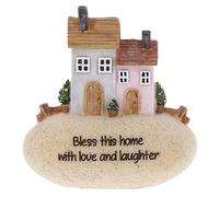 Shudehill Giftware Cottage Pebble Lane Collection (Bless this home with love and laughter)