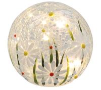 Shudehill Giftware Crackle Daisies LED Light, Ball 11x12x12cm