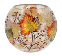 Shudehill Giftware Crackle Glass Ball Tealight Holder, Large