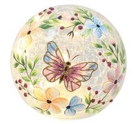 Shudehill Giftware Crackle Glass Ball with LED Light, Small