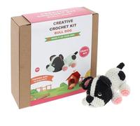 Shudehill Giftware Creative Crochet Kit for Adults - DIY Bull Dog Craft Set, Perfect for Beginners, Includes All Materials & Instructions for a Fun, Easy Crochet Project