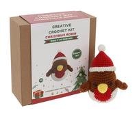 Shudehill Giftware Creative Crochet Kit for Adults - DIY Christmas Robin Craft Set, Perfect for Beginners, Includes All Materials & Instructions for a Fun, Easy Crochet Project