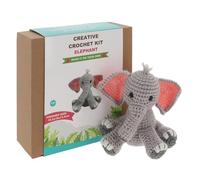 Shudehill Giftware Creative Crochet Kit for Adults - DIY Elephant Craft Set, Perfect for Beginners, Includes All Materials & Instructions for a Fun, Easy Crochet Project