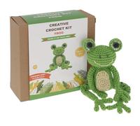 Shudehill Giftware Creative Crochet Kit for Adults - DIY Frog Craft Set, Perfect for Beginners, Includes All Materials & Instructions for a Fun, Easy Crochet Project
