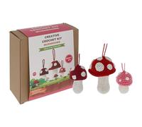 Shudehill Giftware Creative Crochet Kit for Adults - DIY Hanging Mushrooms Craft Set, Perfect for Beginners, Includes All Materials & Instructions for a Fun, Easy Crochet Project