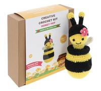 Shudehill Giftware Creative Crochet Kit for Adults - DIY Honey Pot & Bumble Bee Craft Set, Perfect for Beginners, Includes All Materials & Instructions for a Fun, Easy Crochet Project