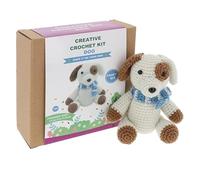 Shudehill Giftware Creative Crochet Kits Fox, Unicorn, Dog, Bee, Cat & More - Perfect for Learning or Experienced Crocheters (Dog)