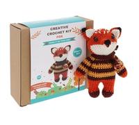 Shudehill Giftware Creative Crochet Kits Fox, Unicorn, Dog, Bee, Cat & More - Perfect for Learning or Experienced Crocheters (Fox)