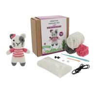 Shudehill Giftware Creative Crochet Kits Fox, Unicorn, Dog, Bee, Cat & More - Perfect for Learning or Experienced Crocheters (Cute Cat)