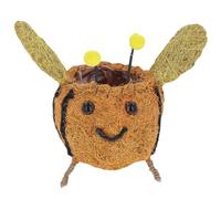 Shudehill Giftware Cute Coir Planters Wildlife Collection - Bee's, Robins, Hedgehog, Chicken, Owl and More in Two Sizes (Bee, Large)