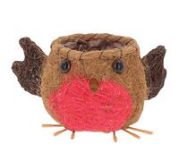 Shudehill Giftware Cute Coir Planters Wildlife Collection - Bee's, Robins, Hedgehog, Chicken, Owl and More in Two Sizes (Robin, Large)
